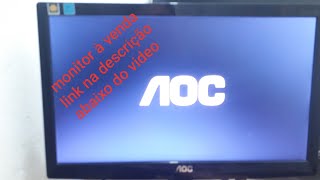 monitor AOC 15" p/venda p/ficar com ele vai no link na descrição #aoc #monitor