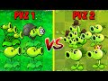 Team PEA PvZ 1 vs PvZ 2 - Which Plant Team 's Best? - PvZ 2 Team Plant Vs Team Plant