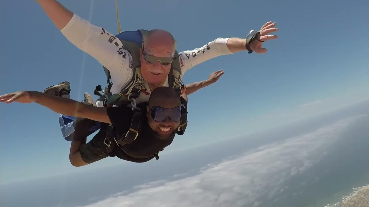 Sky diving in Namibia with OG Events & Tours (Tebello) YouTube