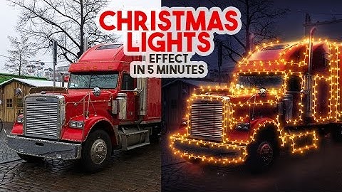 Christmas Lights Effect in Photoshop tutorial