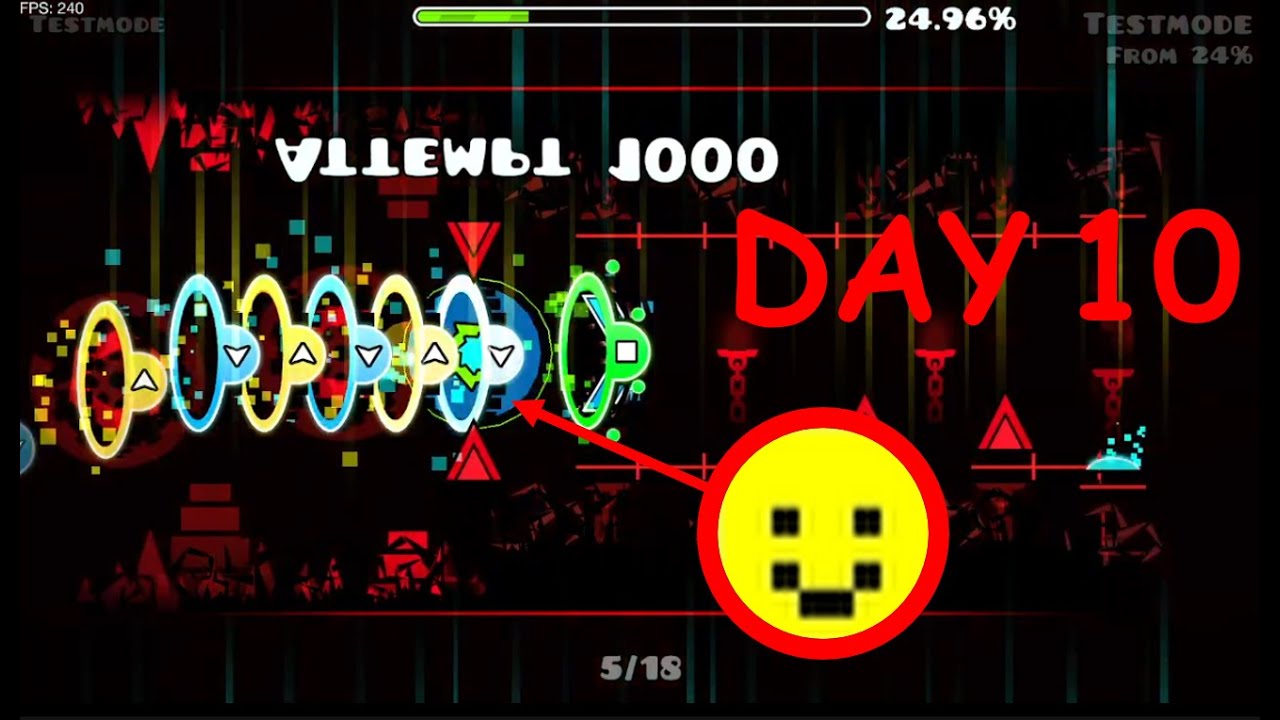 Doing 1000 attempts on Bloodbath until I beat it (Day 10) - YouTube