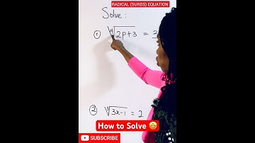 Easy way to solve Radical Equations |Surds. #viralmathshorts