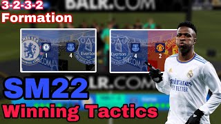 SM22 Winning Tactics | 3-2-3-2 Formation | Soccer Manager 2022