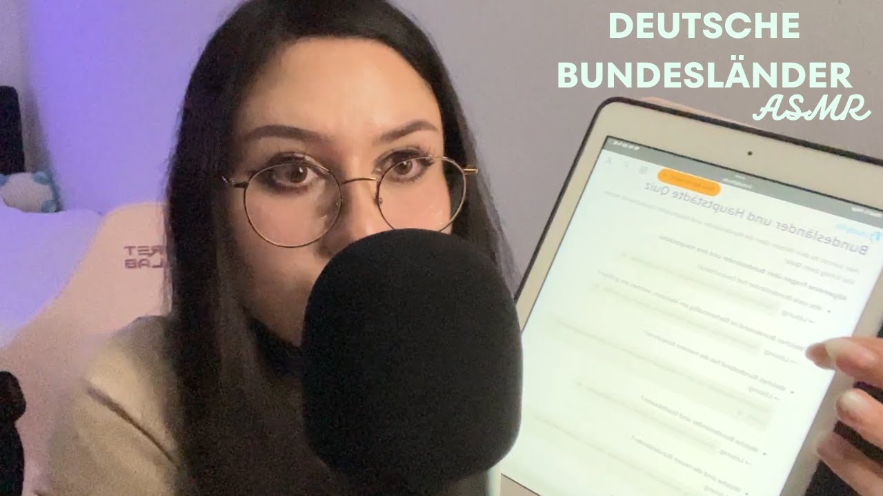 Trying to pronounce German States part 2 l Deutsche Bundesländer l german asmr l Deutsch asmr