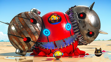 Pacman Adventures Compilation | Robot Pacman vs Monster Robot Pac vs monster Pacman