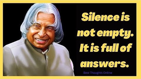 Silence is not empty . It is full of answers .   ||  Best Thoughts Online ||