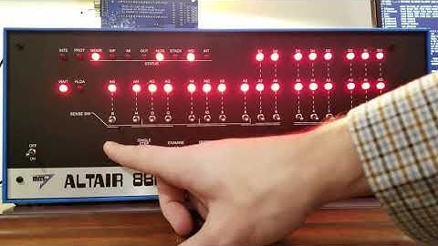 Altair 8800 - Adding Numbers from Memory - Front Panel Programming Tutorial #3