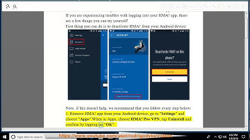 Fix Login issues with HMA! Android App