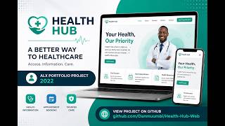 ALX Portoffollio project presentation   | Health Hub Web Application