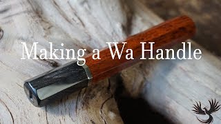 Making a Snakewood wa handle  Octogonal gyuto handle