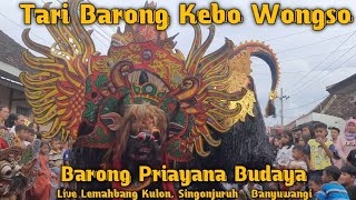 Tari Barong Kebo Wongso | Priyana Budaya live lemahbang kulon,Singonjuruh - Banyuwangi