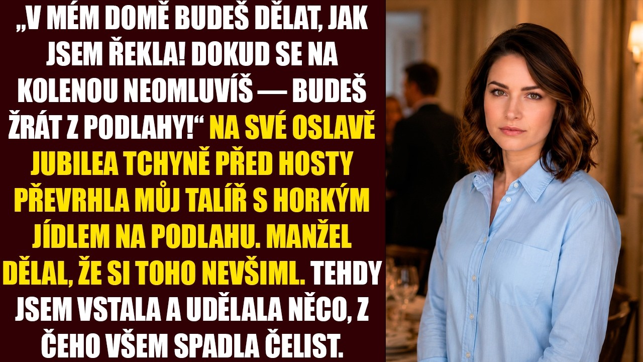 V den, kdy moje tchyně slavila šedesátiny, mě před celou rodinou oslovila „peněženka na nožičkách“ a nařídila mi, ať si kleknu a omluvím se. Když jsem odmítla, hodila po mně talíř s horkým jídlem....