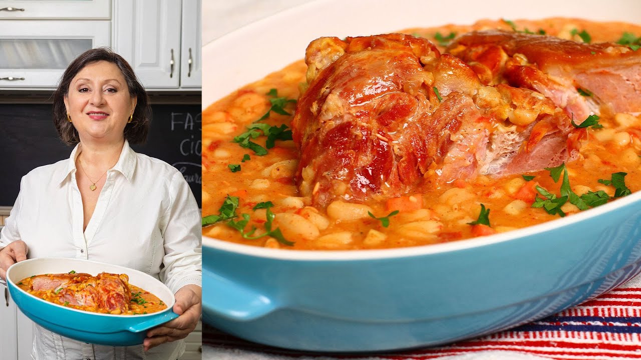 Fasole cu ciolan de porc afumat | Rețeta tradițională care nu greșește niciodată