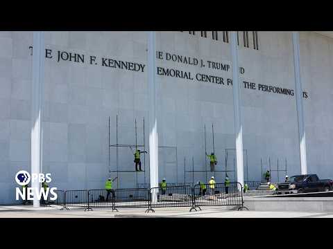 Thumbnail for WATCH LIVE: Scaffolding goes up at Kennedy Center ahead of deadline to remove Trump's name