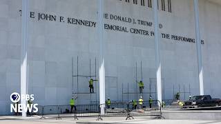 WATCH LIVE: Scaffolding goes up at Kennedy Center ahead of deadline to remove Trump's name