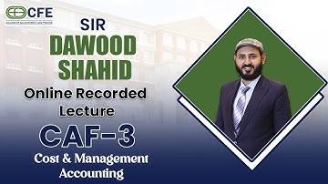 CAF-03 | COST | Kpk Dairies Limited Q.| Sir Dawood Shahid