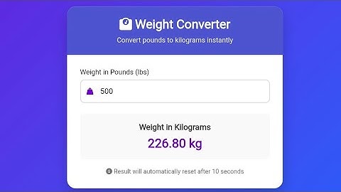 Weight Converter in JavaScript | HTML CSS JS Project | Beginner Web Development