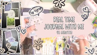 Decorate &amp; Prep My New Journals With Me // Real Time Journaling - 45 minutes