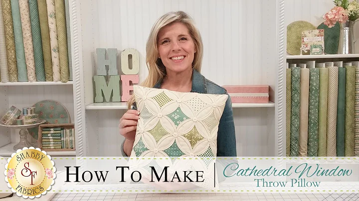 How to Make a Cathedral Window Pillow | a Shabby Fabrics Quilting Tutorial