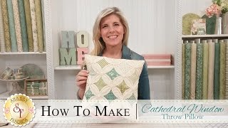 How to Make a Cathedral Window Pillow | a Shabby Fabrics Quilting Tutorial