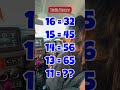 99% will Fails.. in this  Brain Teaser 😱 #math #mathtest #mathchallenge #brainteasershort