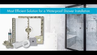 HYDRO BAN Shower Pan Kit | Complete Corner Shower Kit | LATICRETE