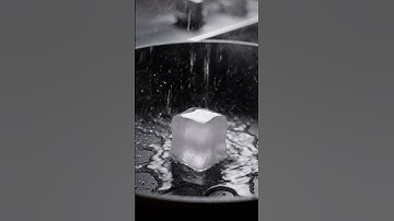 Melting Ice Cube on Hot Pan ❄️🔥 | Ultra-Realistic Satisfying Video #shorts  #asmr #satisfying