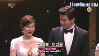 [Engsub] Kim Ha Neul x Lee Sang Yoon cut - Best Couple   Best kiss scene (KBS Drama Awards 2016)