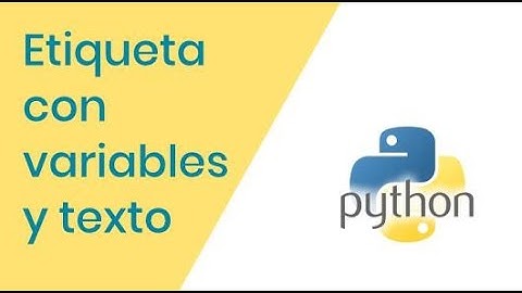 Etiqueta con variables y texto tkinter