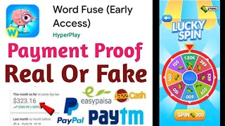 Word Fuse Payment Proof - Word Fuse Game - Word Fuse Legit Or Scam - Word Fuse Cashout - Word Review screenshot 1
