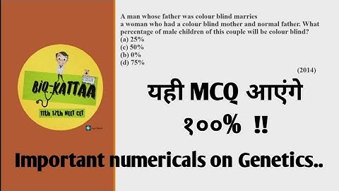 Very important MCQs For NEET & MHTCET | PRINCIPLES OF INHERITANCE & VARIATION (GENETICS) #NEET