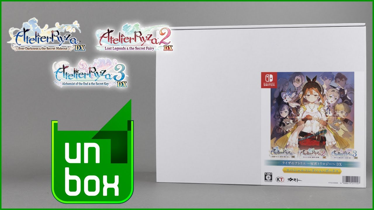[NSW] Ryza No Atelier Secret Trilogy DX Special Collection unboxing
