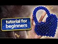 Beaded Heart Bag Tutorial ❤️ | DIY Cute Handmade Bag Step by Step