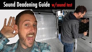 Vanlife: Installing Sound Deadening (with sound test)