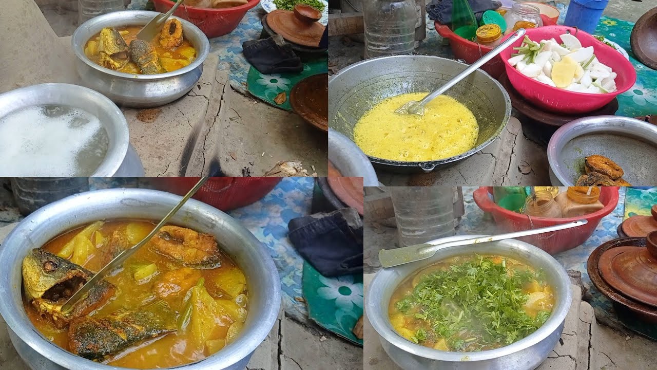 মুলা দিয়ে রুই মাছের রেসিপি/ Mula recipe / Rui fish with radish ...