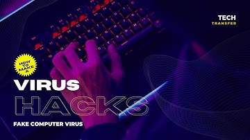 How To Create A Fake And Harmless Computer Virus Using VBS To Prank Your Friends | Tech Transfer