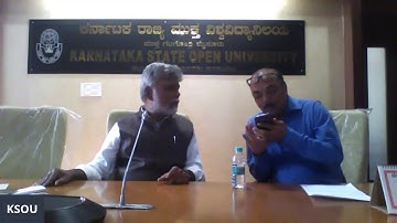 Day 3 - Online Induction Program for 2020-21 students - Session -2 - KSOU- 20.01.2021