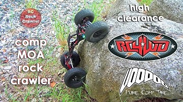 RC4WD Bully 2 MOA Comp Rock Crawler 1:10 - 3D prnted axles w/ narrowed Voodoo tires - slow crawling