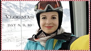 Vlogmas Day 8, 9 and 10 I Let's Go Skiing I Flight Attendant Edition I 2017