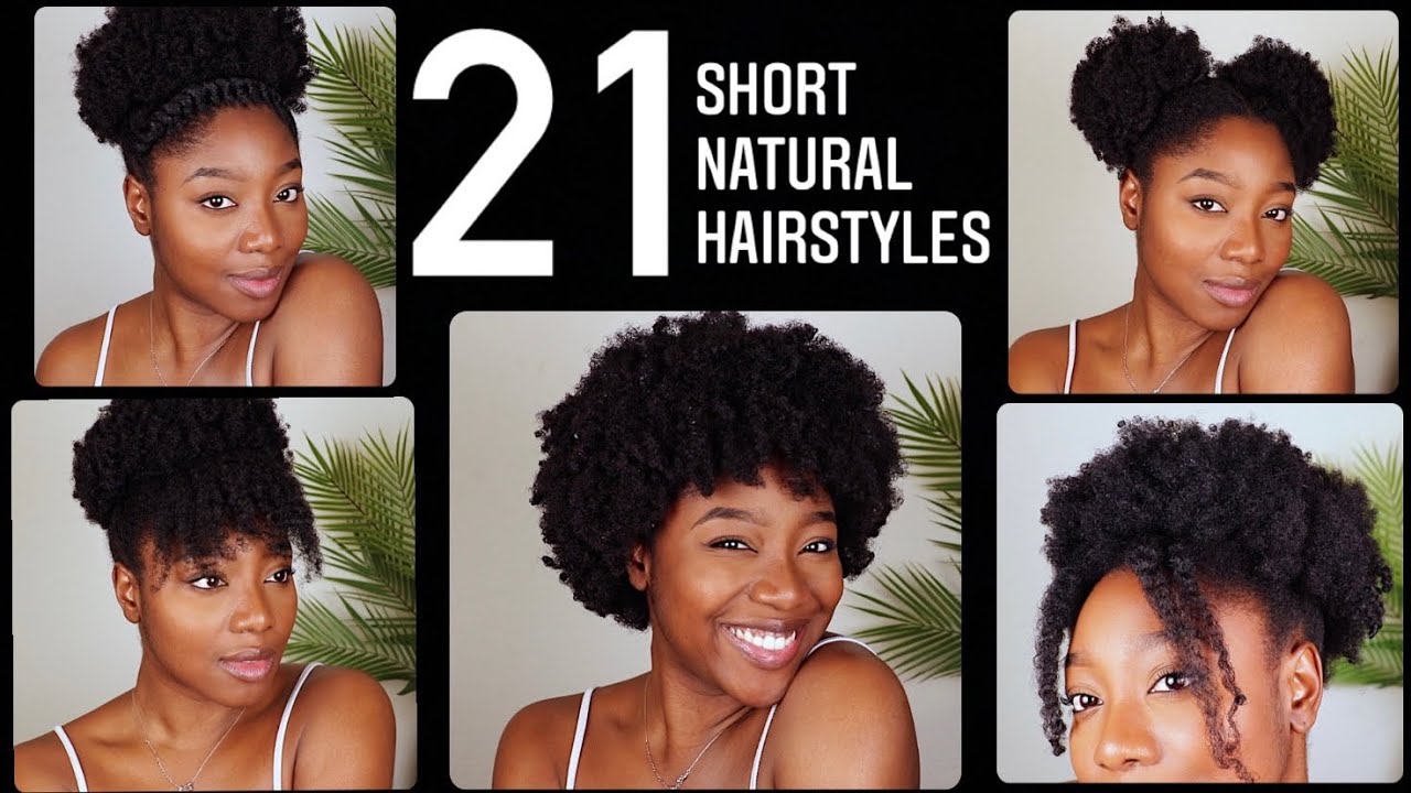 7 SUPER QUICK AND EASY (NO BRAIDED 💃) SUMMER HAIRSTYLES ON SHORT 4C HAIR  🔥 | SHAKEIRA C - YouTube