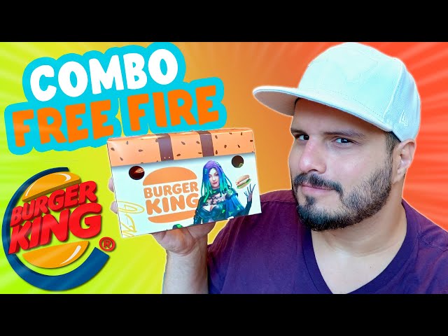 Burger King e Free Fire: Fast-Food lança combo inspirado no jogo