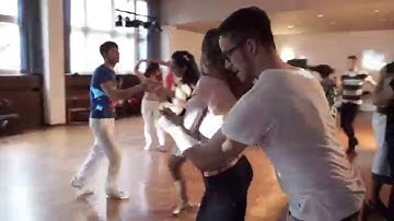 Mușata Matei with Victor Bogdanov & Bruno Gallardo. 2. Zouk Soul @ Kri.Zouk Zurich Congress 2015