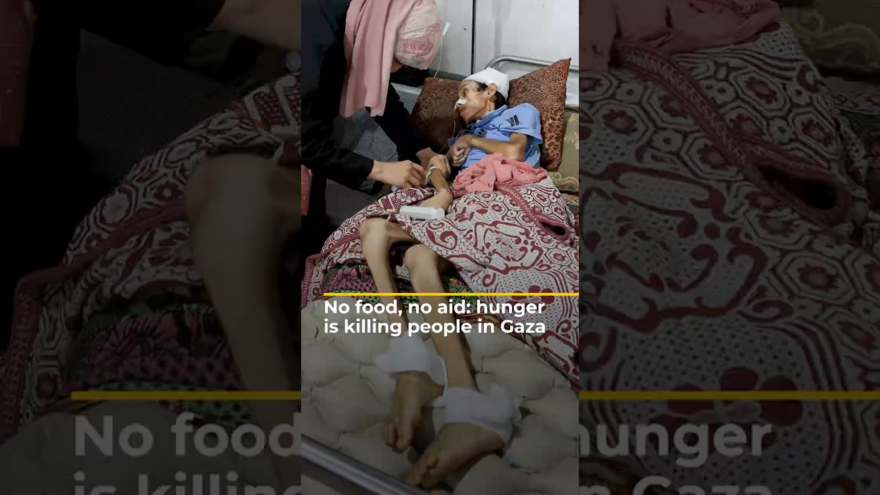لا طعام ولا مساعدات: الجوع يفتك بالناس في غزة | AJ #shorts