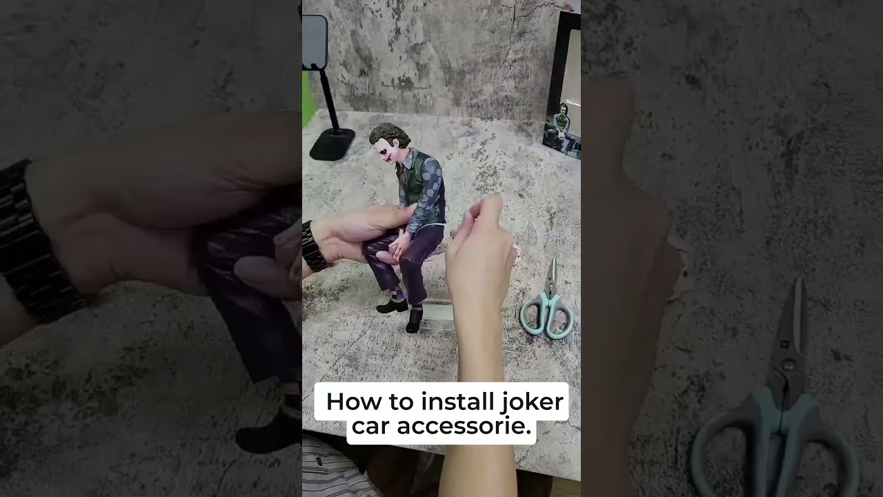How to install joker car accessorie.