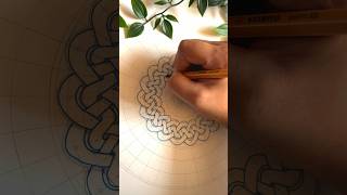 Celtic pattern mandala🍂🍃#art #shorts #drawing #viral #youtube #mandala