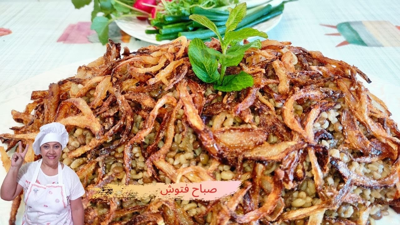 مجدرة بالبرغل أكلة مأدرة