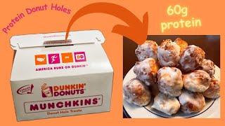 I Eat DONUTS Instead of Protein Bars | DUNKIN DONUT HOLES for WEIGHT LOSS