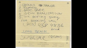 THE 1ST KNOWN SUBLIME "DEMO" CASSETTE (The "Zepeda Demo" Tape) Check my website: www.sublimegman.com
