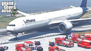 GTA 5 - Realistic Boeing 777-9X Emergency Landing (HD)