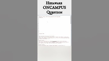 Hexaware ON CAMPUS-coderingsvragen